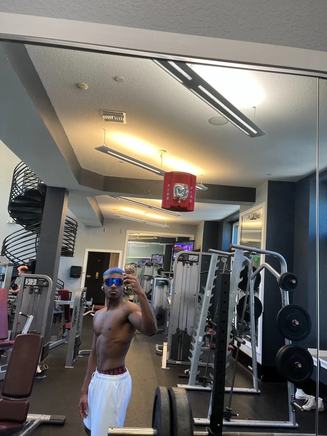 Training in the gym